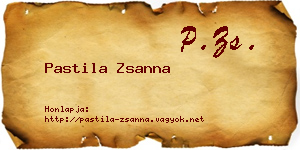 Pastila Zsanna névjegykártya